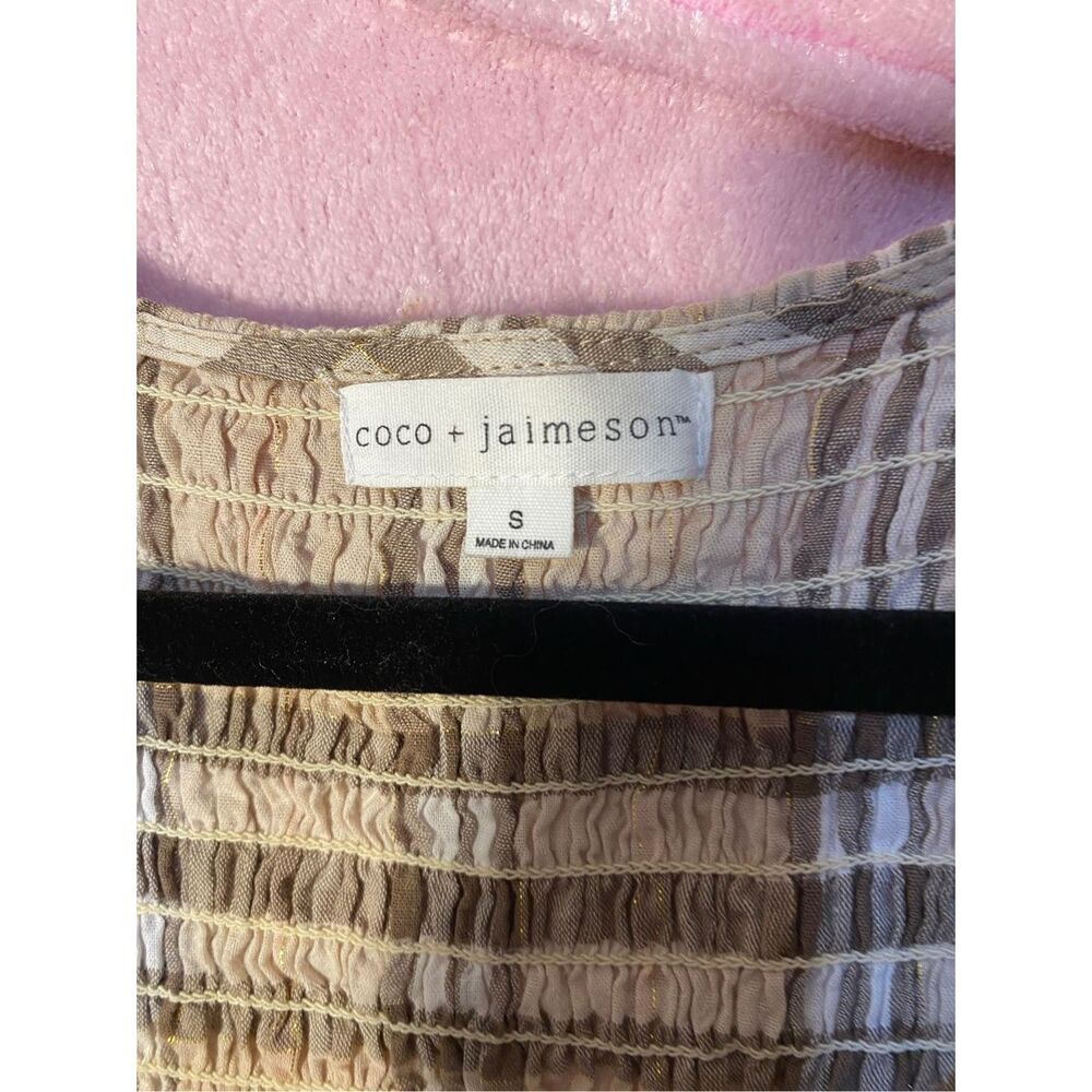 Coco & Jaimeson Juniors, Lurex Plaid Smocked Dres… - image 7